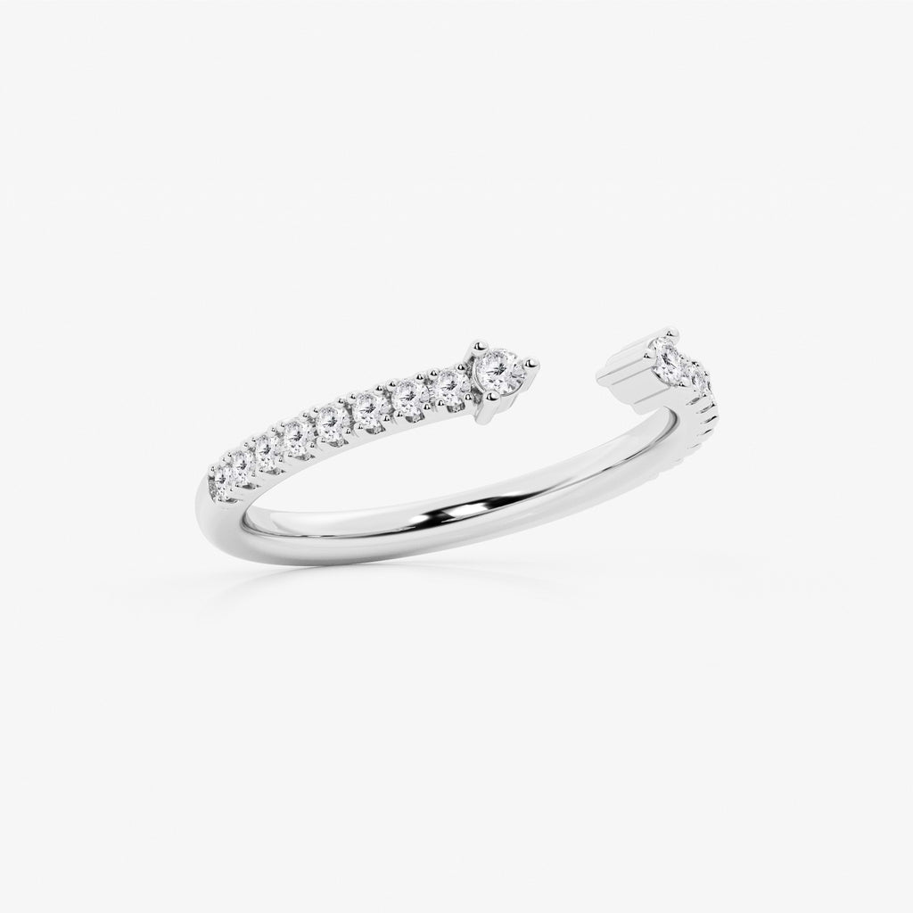 GWA152 - Additional Image 1 for  1/4 ctw Round Lab Grown Diamond Nesting Wedding Band