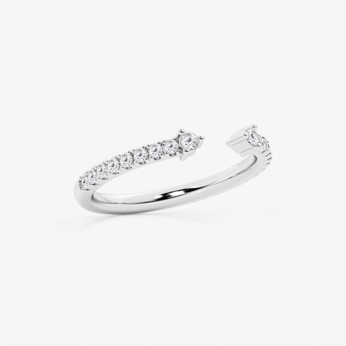 GWA152 - Additional Image 1 for  1/4 ctw Round Lab Grown Diamond Nesting Wedding Band