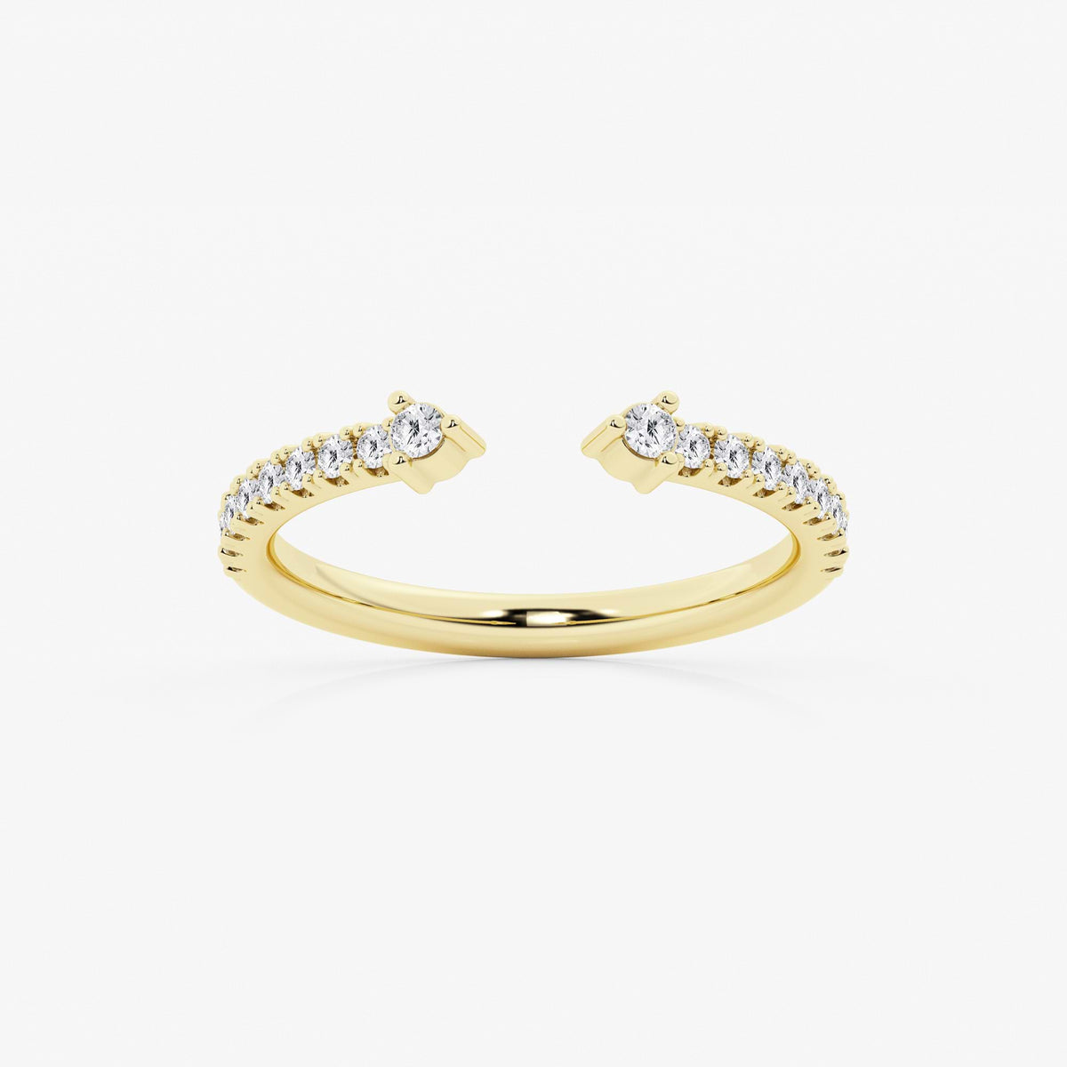 GWA152 - 1/4 ctw Round Lab Grown Diamond Nesting Wedding Band