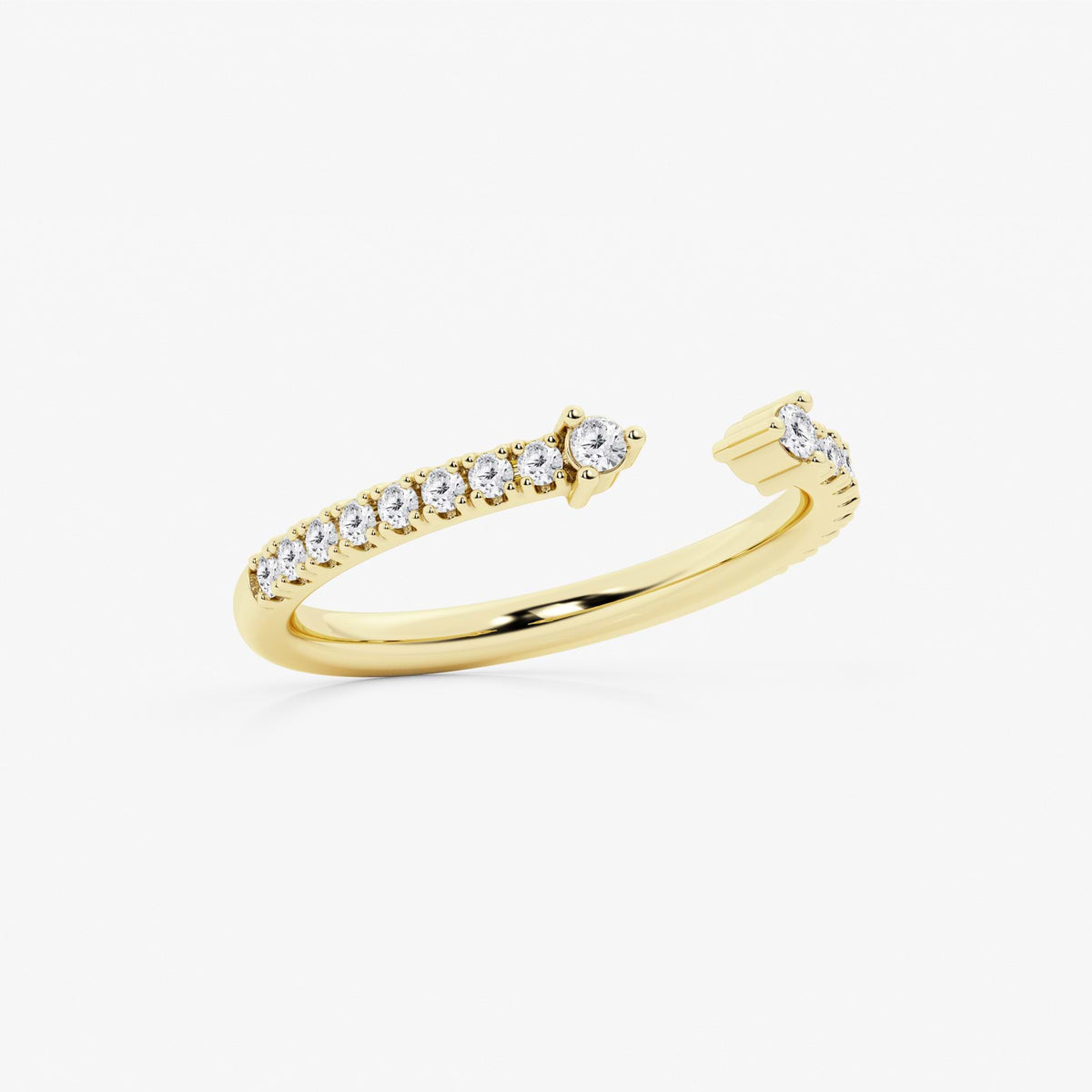 GWA152 - Additional Image 1 for  1/4 ctw Round Lab Grown Diamond Nesting Wedding Band