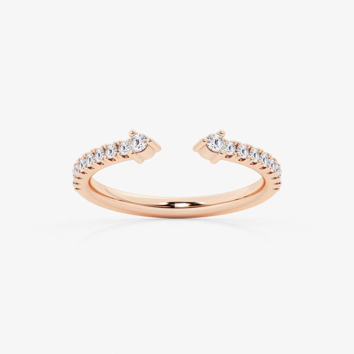 GWA152 - 1/4 ctw Round Lab Grown Diamond Nesting Wedding Band