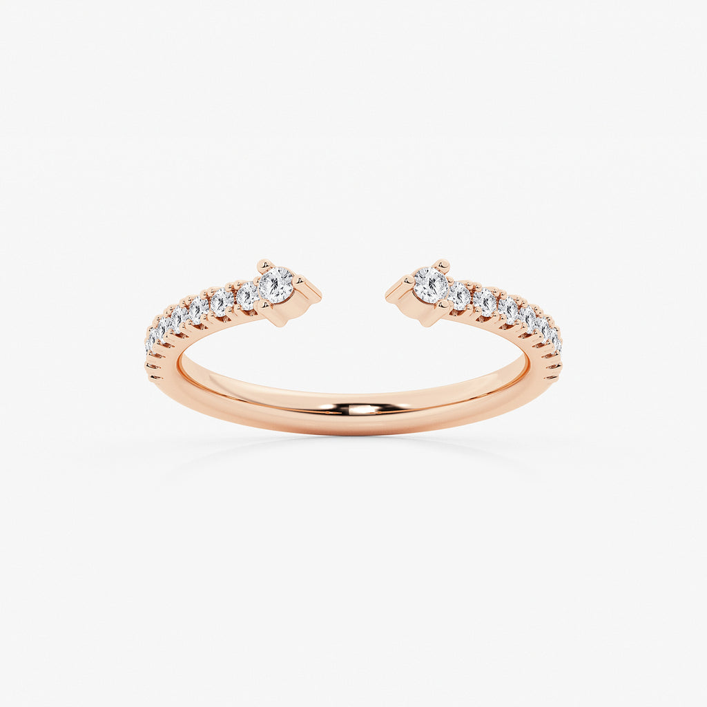GWA152 - product video for 1/4 ctw Round Lab Grown Diamond Nesting Wedding Band