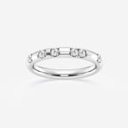 GWA153 - product video for 1/5 ctw Round Lab Grown Diamond Contemporary High Comfort Fit Wedding Band