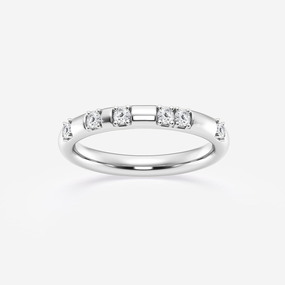 GWA153 - product video for 1/5 ctw Round Lab Grown Diamond Contemporary High Comfort Fit Wedding Band