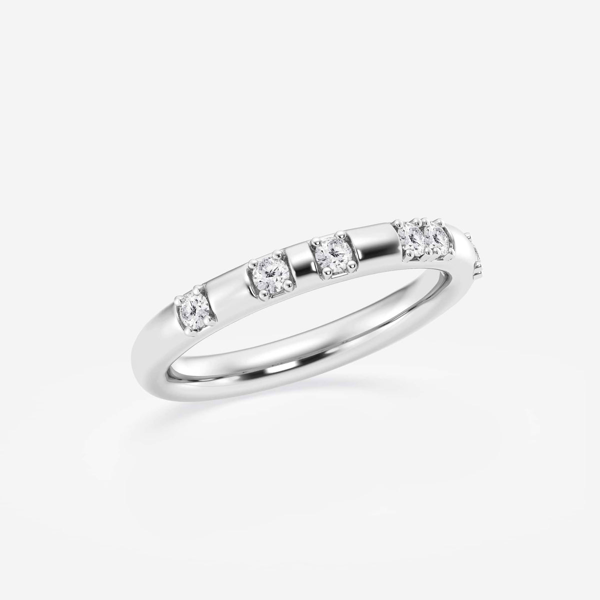 GWA153 - Additional Image 1 for  1/5 ctw Round Lab Grown Diamond Contemporary High Comfort Fit Wedding Band