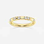GWA153 - product video for 1/5 ctw Round Lab Grown Diamond Contemporary High Comfort Fit Wedding Band
