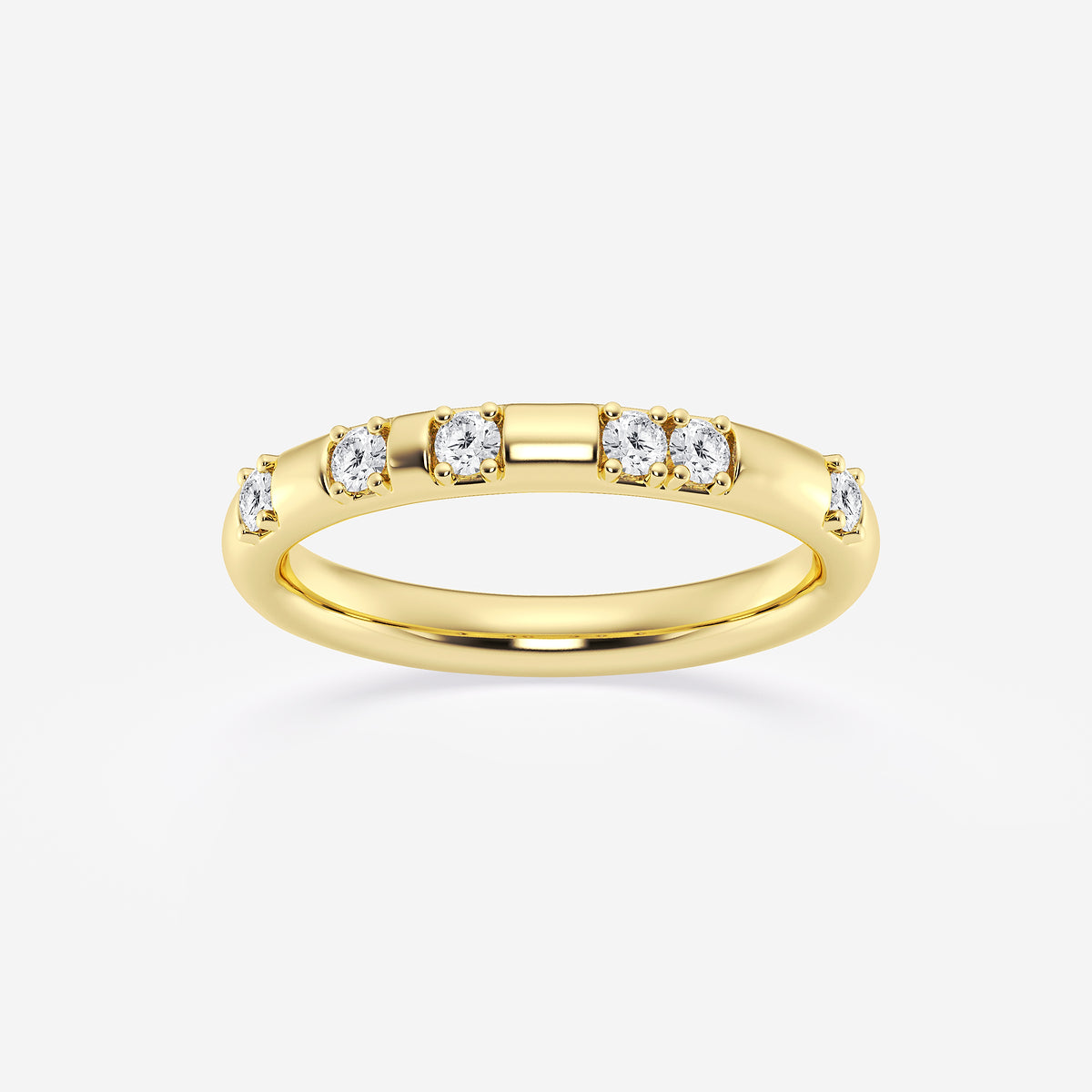 GWA153 - product video for 1/5 ctw Round Lab Grown Diamond Contemporary High Comfort Fit Wedding Band