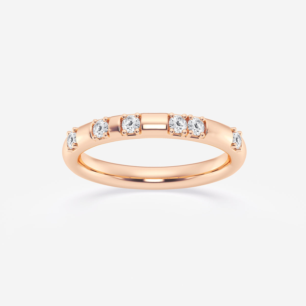 GWA153 - product video for 1/5 ctw Round Lab Grown Diamond Contemporary High Comfort Fit Wedding Band