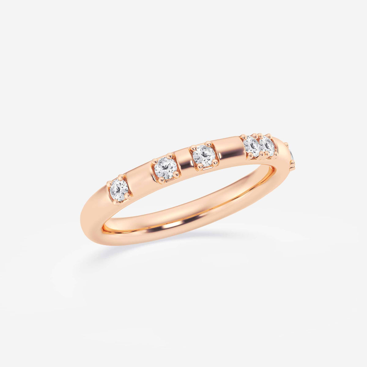 GWA153 - Additional Image 1 for  1/5 ctw Round Lab Grown Diamond Contemporary High Comfort Fit Wedding Band