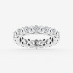 GWA156 - product video for 3 3/4 ctw Round Lab Grown Diamond  Eternity Band - 4mm Width