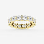 GWA156 - product video for 3 3/4 ctw Round Lab Grown Diamond  Eternity Band - 4mm Width