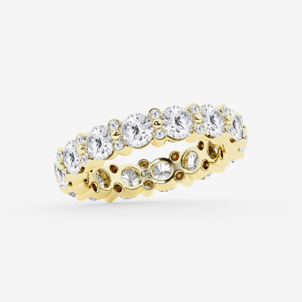 GWA156 - Additional Image 1 for  3 3/4 ctw Round Lab Grown Diamond  Eternity Band - 4mm Width