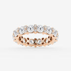GWA156 - product video for 3 3/4 ctw Round Lab Grown Diamond  Eternity Band - 4mm Width
