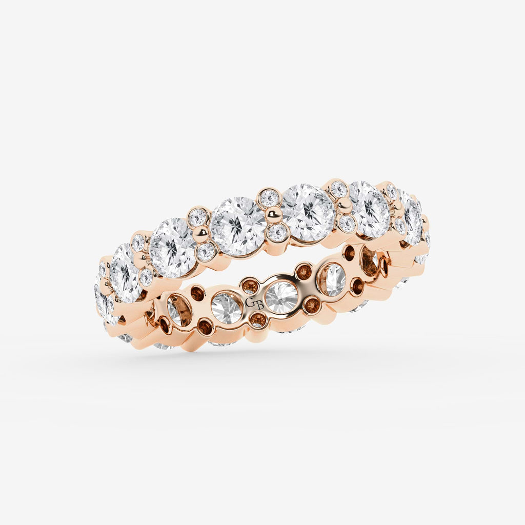 GWA156 - Additional Image 1 for  3 3/4 ctw Round Lab Grown Diamond  Eternity Band - 4mm Width