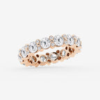 GWA156 - Additional Image 1 for  3 3/4 ctw Round Lab Grown Diamond  Eternity Band - 4mm Width