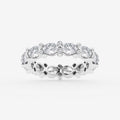 GWA157 - 3 1/5 ctw Oval & Round Lab Grown Diamond Eternity Band - 4mm Width