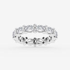 GWA157 - 3 1/5 ctw Oval & Round Lab Grown Diamond Eternity Band - 4mm Width