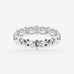 GWA157 - product video for 3 1/5 ctw Oval & Round Lab Grown Diamond Eternity Band - 4mm Width
