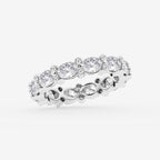 GWA157 - Additional Image 1 for  3 1/5 ctw Oval & Round Lab Grown Diamond Eternity Band - 4mm Width