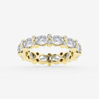GWA157 - product video for 3 1/5 ctw Oval & Round Lab Grown Diamond Eternity Band - 4mm Width