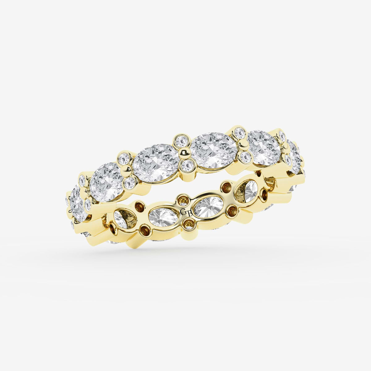 GWA157 - Additional Image 1 for  3 1/5 ctw Oval & Round Lab Grown Diamond Eternity Band - 4mm Width