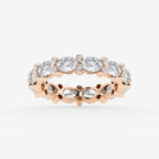 GWA157 - product video for 3 1/5 ctw Oval & Round Lab Grown Diamond Eternity Band - 4mm Width