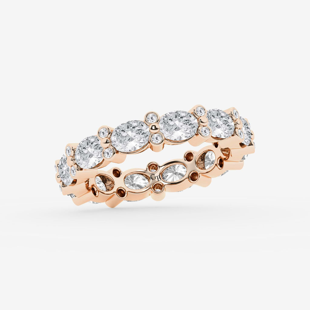 GWA157 - Additional Image 1 for  3 1/5 ctw Oval & Round Lab Grown Diamond Eternity Band - 4mm Width