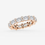 GWA157 - Additional Image 1 for  3 1/5 ctw Oval & Round Lab Grown Diamond Eternity Band - 4mm Width