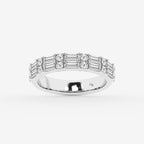 GWA160 - product video for 1 ctw Round & Baguette Lab Grown Diamond Double Row Ring