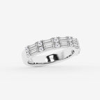 GWA160 - Additional Image 1 for  1 ctw Round & Baguette Lab Grown Diamond Double Row Ring