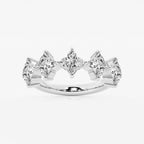 GWA163 - 3 ctw Flower Lab Grown Diamond Five Stone Anniversary Band