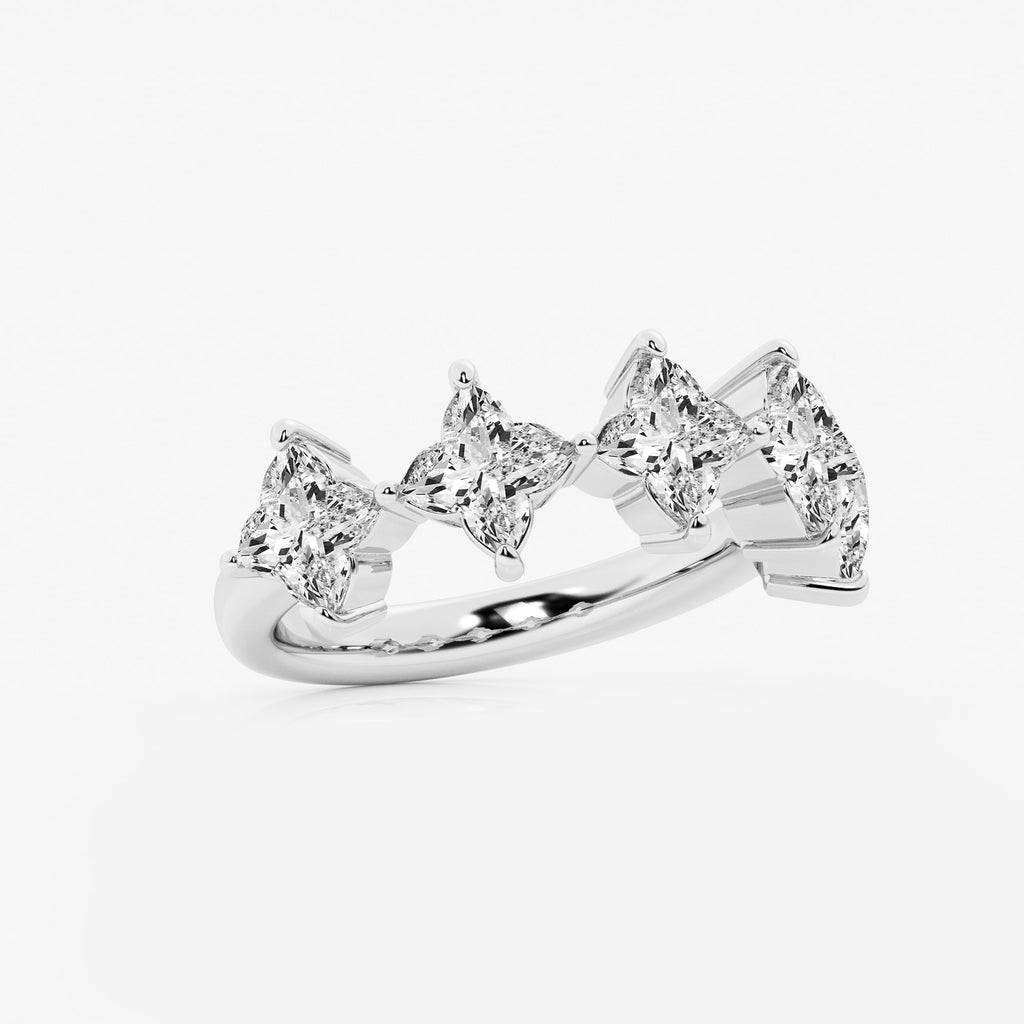 GWA163 - Additional Image 1 for  3 ctw Flower Lab Grown Diamond Five Stone Anniversary Band