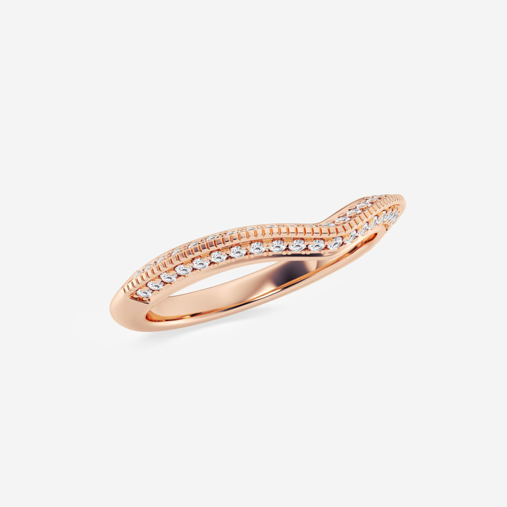 GWA164 - Additional Image 1 for  1/3 ctw Round Lab Grown Diamond Knife Edge Contour Band