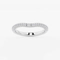 GWA165 - 2/5 ctw Round Lab Grown Diamond Prong Set Contour Wedding Band