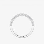 GWA165 - Additional Image 1 for  2/5 ctw Round Lab Grown Diamond Prong Set Contour Wedding Band