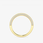GWA165 - Additional Image 1 for  2/5 ctw Round Lab Grown Diamond Prong Set Contour Wedding Band