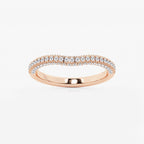 GWA165 - product video for 2/5 ctw Round Lab Grown Diamond Prong Set Contour Wedding Band