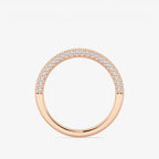 GWA165 - Additional Image 1 for  2/5 ctw Round Lab Grown Diamond Prong Set Contour Wedding Band