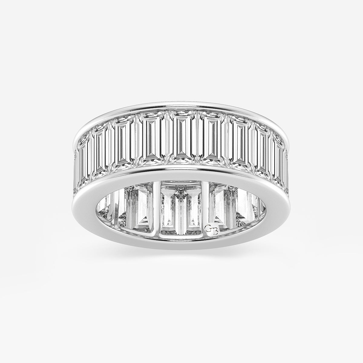 GWA168 - product video for 6 7/8 ctw Baguette Lab Grown Diamond Channel Set Eternity Band - 7.5mm Width
