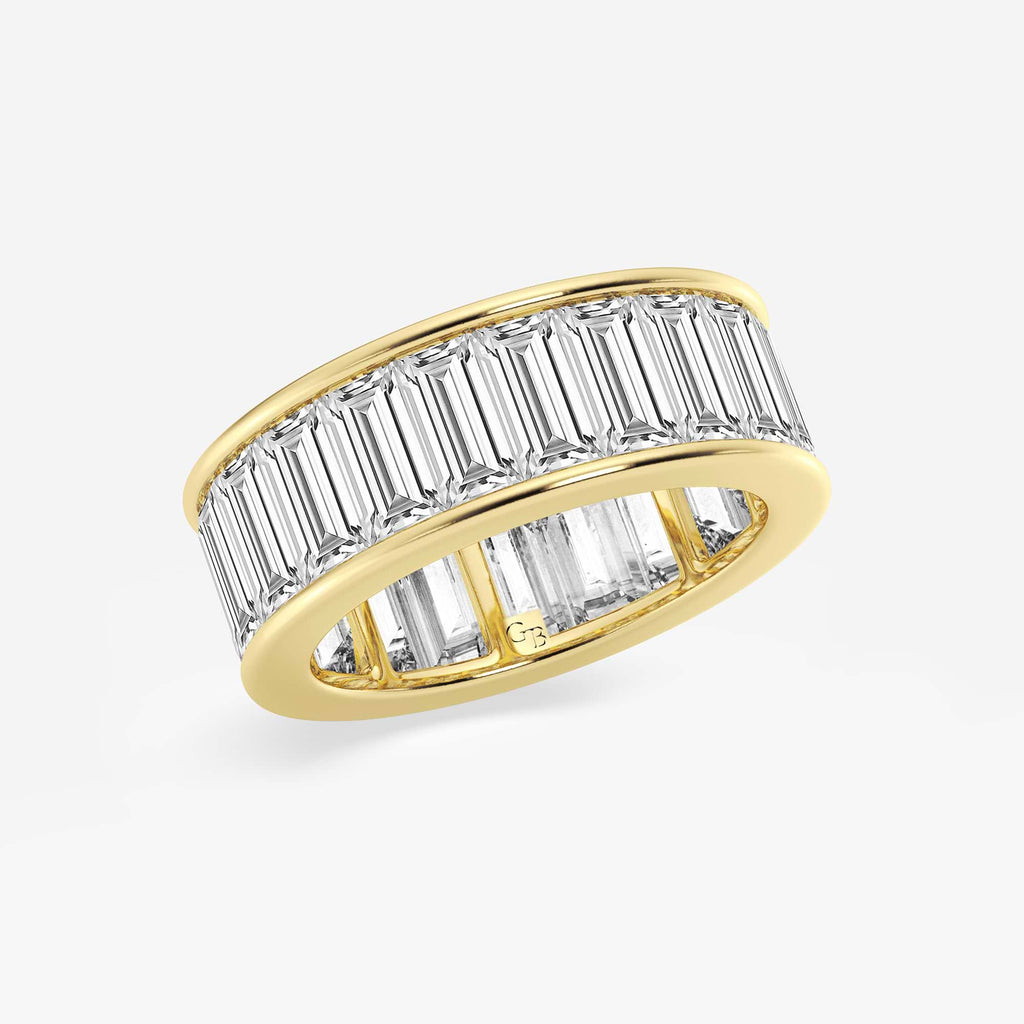 GWA168 - Additional Image 1 for  6 7/8 ctw Baguette Lab Grown Diamond Channel Set Eternity Band - 7.5mm Width