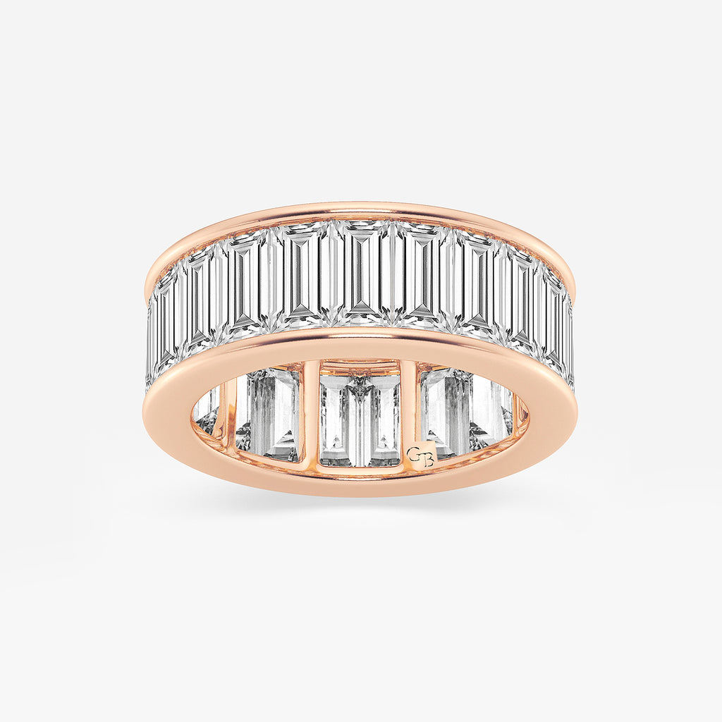 GWA168 - product video for 6 7/8 ctw Baguette Lab Grown Diamond Channel Set Eternity Band - 7.5mm Width