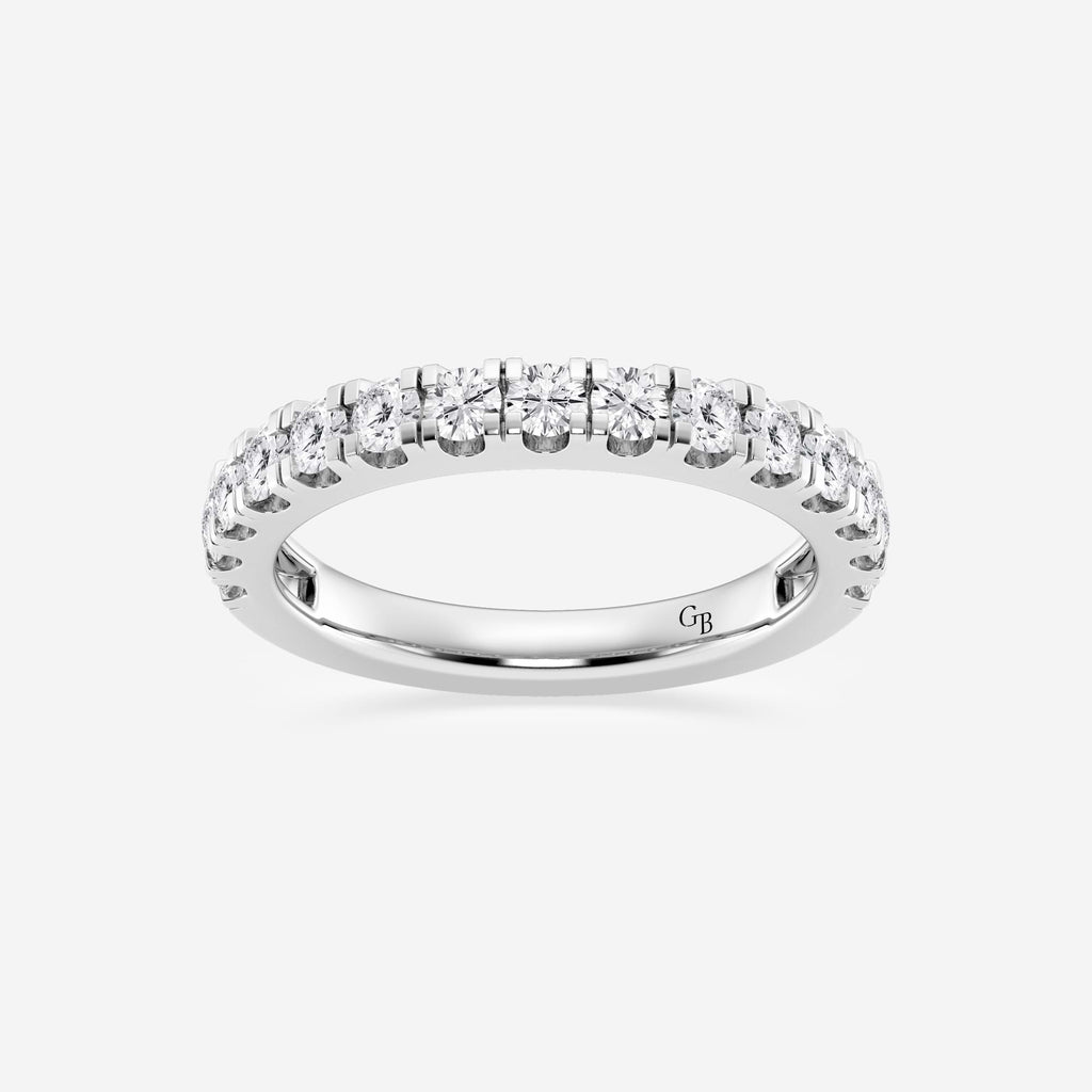 GWA169 - 3/4 ctw Round Lab Grown Diamond Prong Set Wedding Band