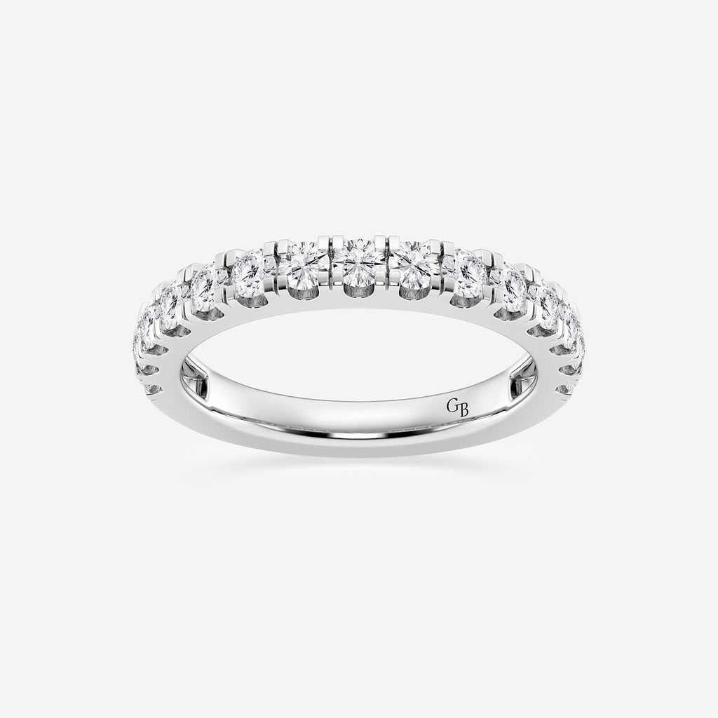GWA169 - product video for 3/4 ctw Round Lab Grown Diamond Prong Set Wedding Band