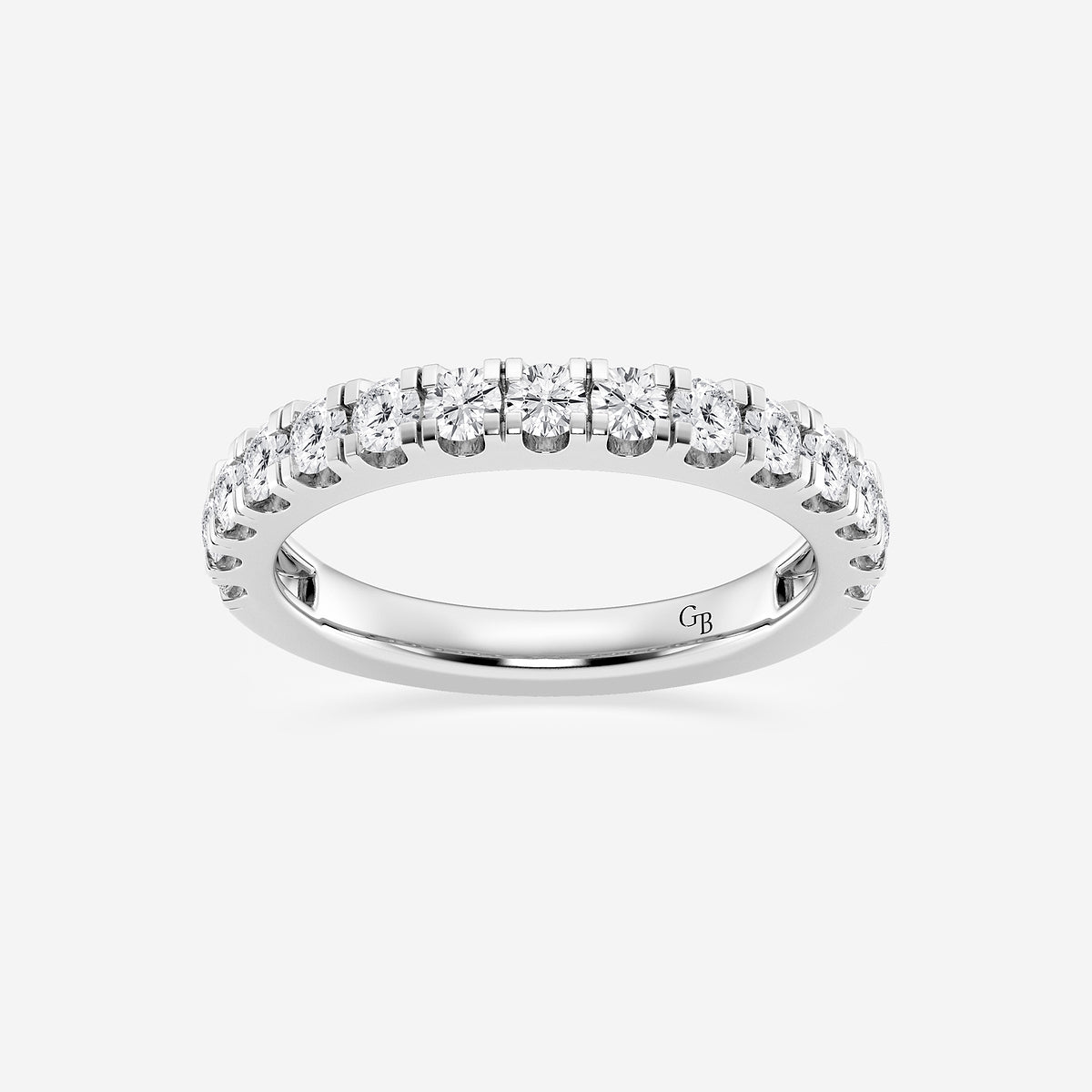 GWA169 - product video for 3/4 ctw Round Lab Grown Diamond Prong Set Wedding Band