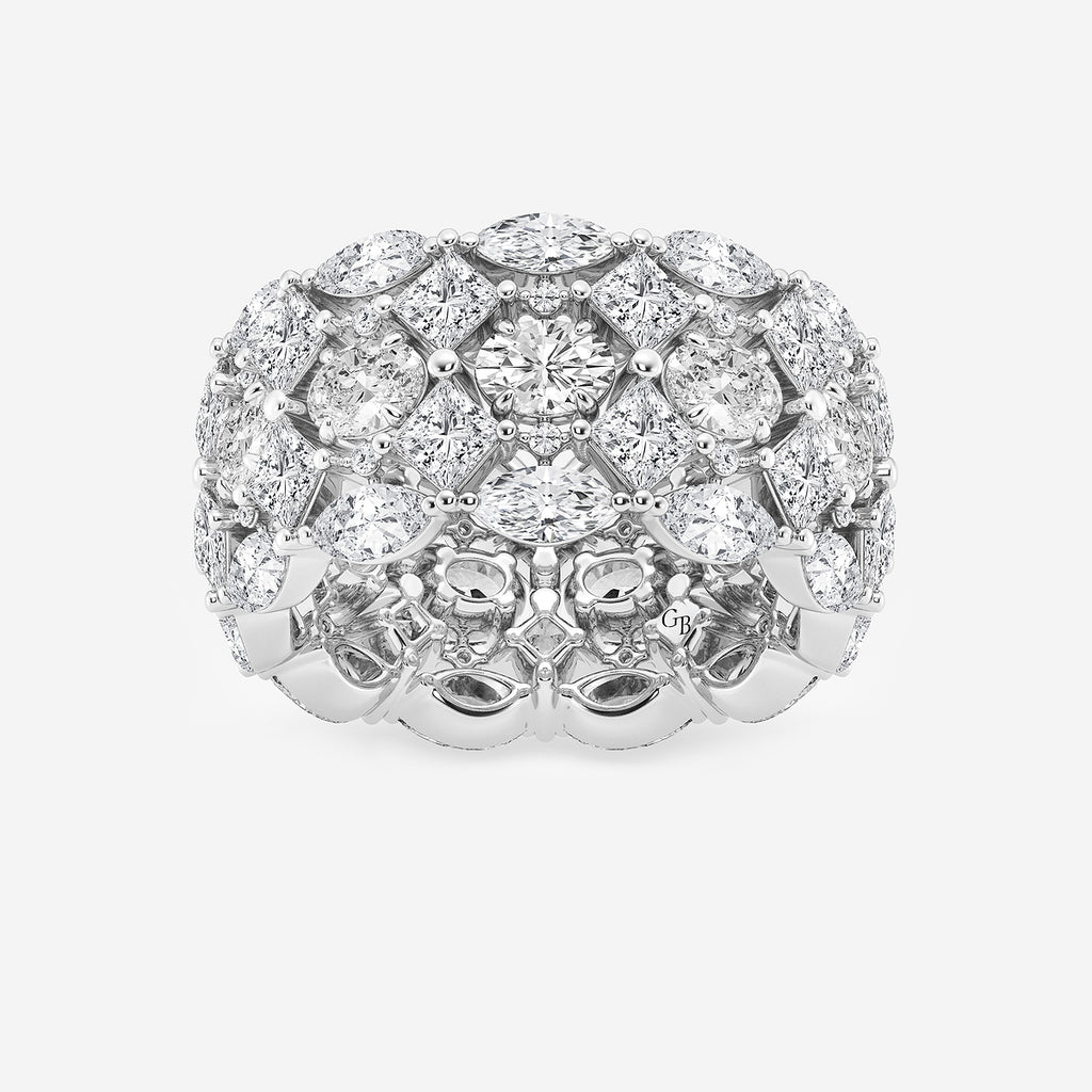 GWA170 - product video for 7 ctw Mosaic Design Multi-Shape Lab Grown Diamond Eternity Band