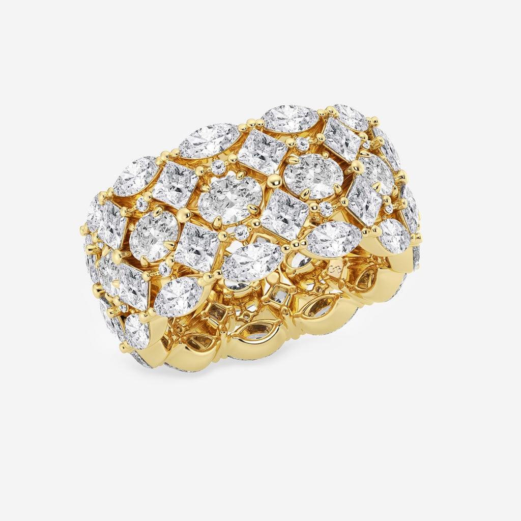 GWA170 - Additional Image 1 for  7 ctw Mosaic Design Multi-Shape Lab Grown Diamond Eternity Band