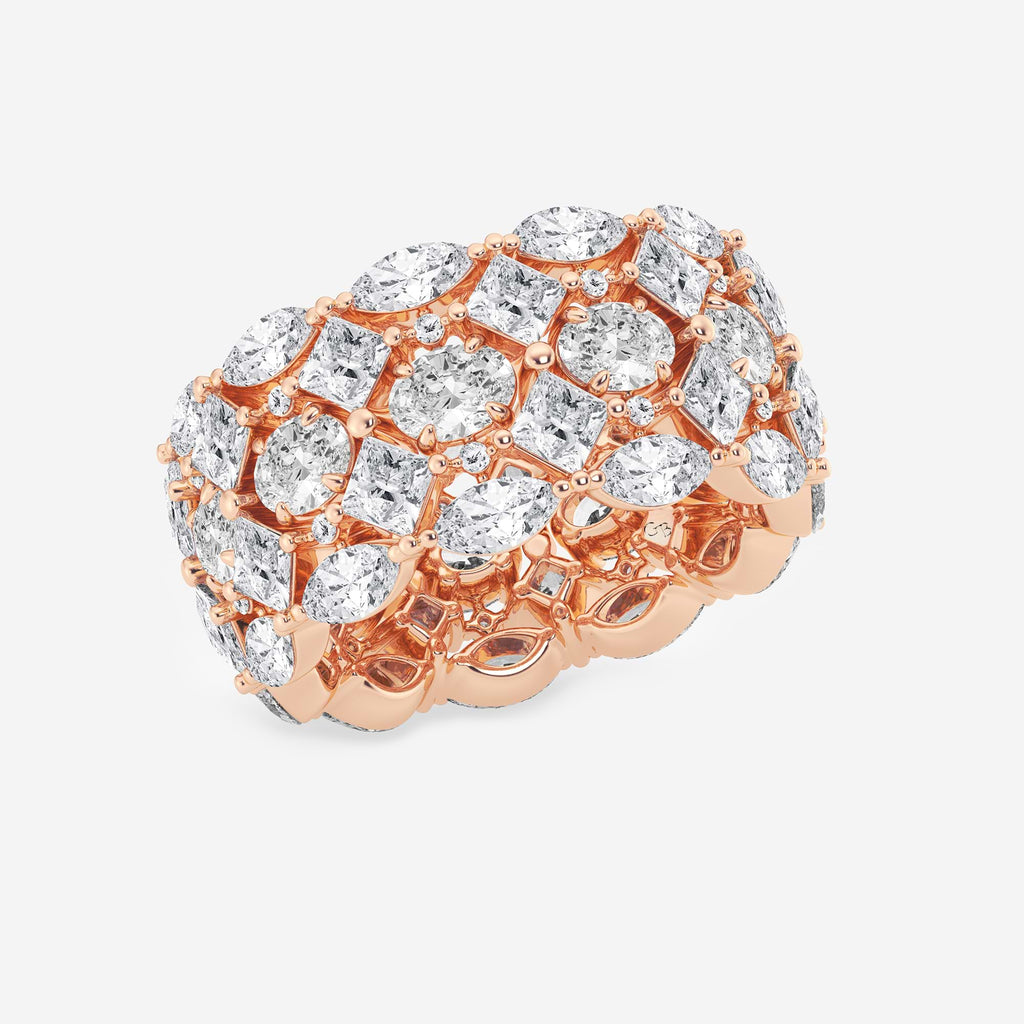 GWA170 - Additional Image 1 for  7 ctw Mosaic Design Multi-Shape Lab Grown Diamond Eternity Band