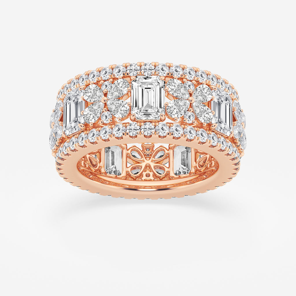 GWA171 - product video for 6 ctw Multi-Shape Lab Grown Diamond Butterfly and Emerald Eternity Band