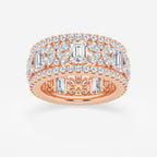 GWA171 - product video for 6 ctw Multi-Shape Lab Grown Diamond Butterfly and Emerald Eternity Band