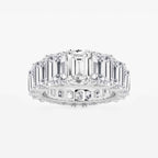 GWA172 - 11 ctw Emerald Lab Grown Diamond Graduated Eternity Band